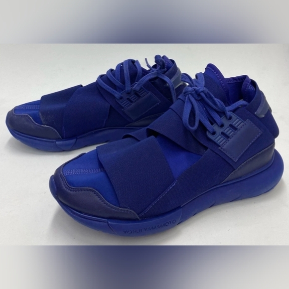 Adidas Y 3 Qasa High Blue High Sneakers Size 7 Like New MSRP $390 main image 5